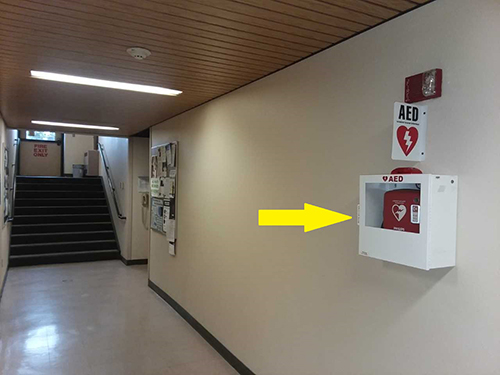Chemical Biology basement AED location