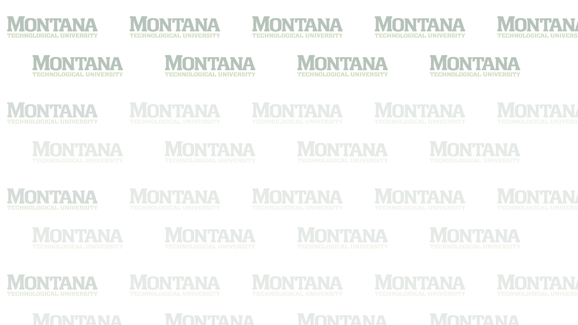 Backdrop with Montana Technological University logo