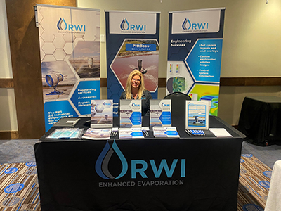 We welcomed Michelle Eardley from RWI Enhanced Evaporation for the first time as a vendor.