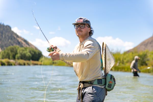 !A student casts a fly line