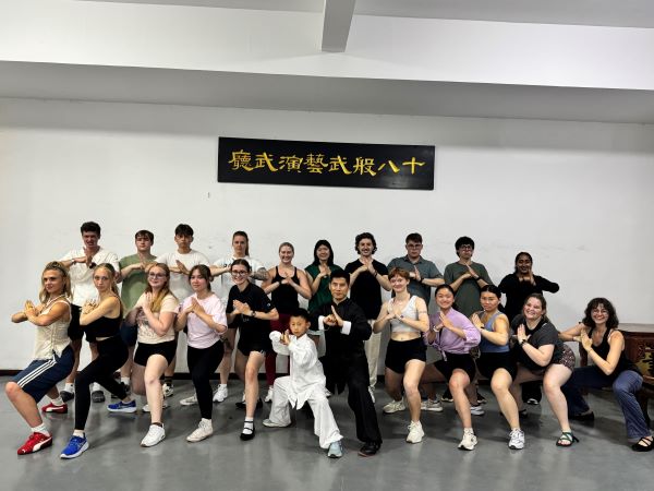 Students enjoyed learning the art of Wushu, an ancient Chinese martial art that has evolved into a modern sport. At the end of their workshop, they were grateful to unwind with an additional lesson in Tai Chi.