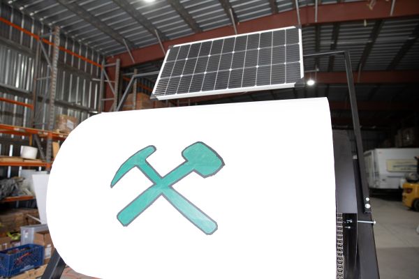 A solar powered composter.