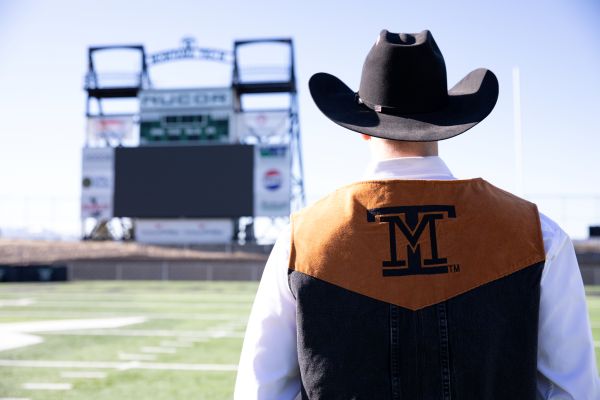 Justus Peterson poses for a photo