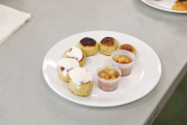 The winning plate of perogis