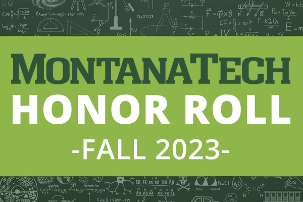 !Montana Tech Honor Roll Fall 2023 Logo