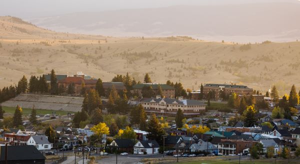 Montana Tech campus from the air